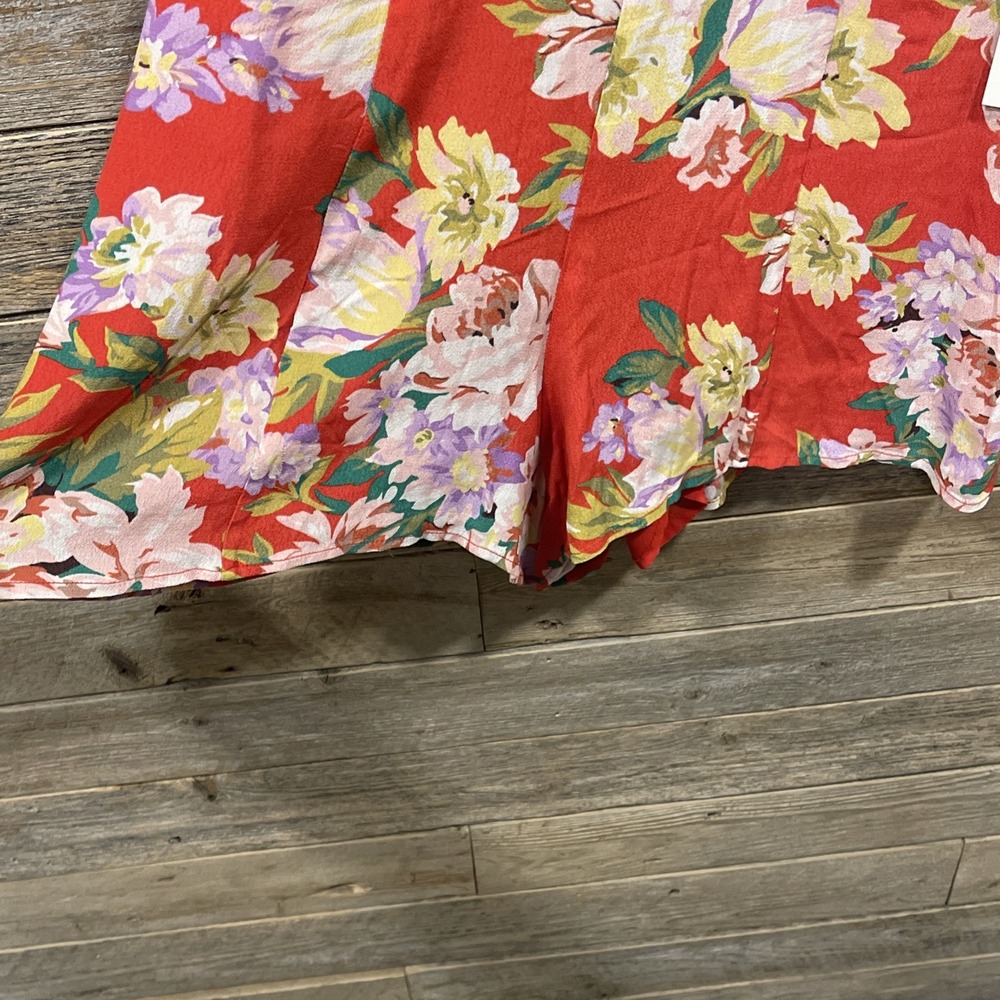 NWT Privacy Please Women's Red Cora Romper Size XS Floral Design‎ Sleeveless - Picture 5 of 8